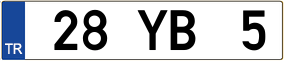 Truck License Plate